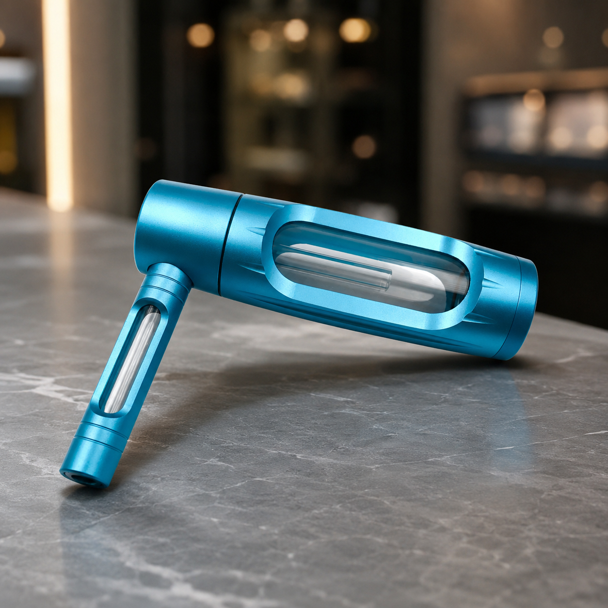 PipaBong de Aleación de Aluminio Portátil de 150mm desarmable