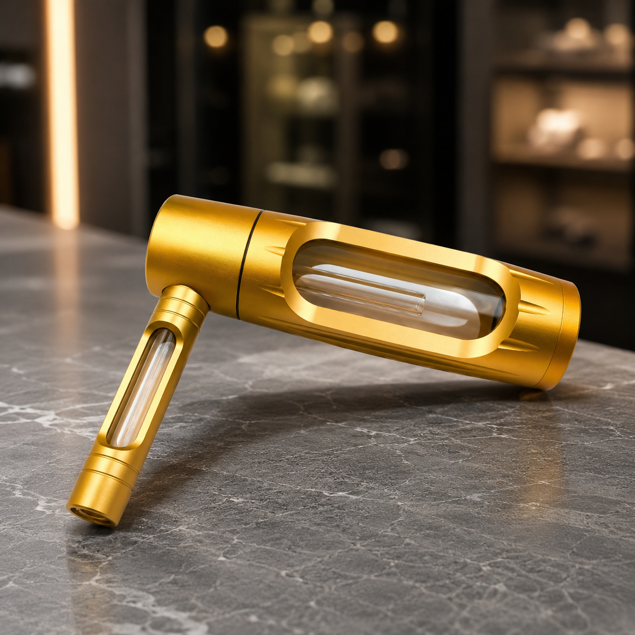 PipaBong de Aleación de Aluminio Portátil de 150mm desarmable